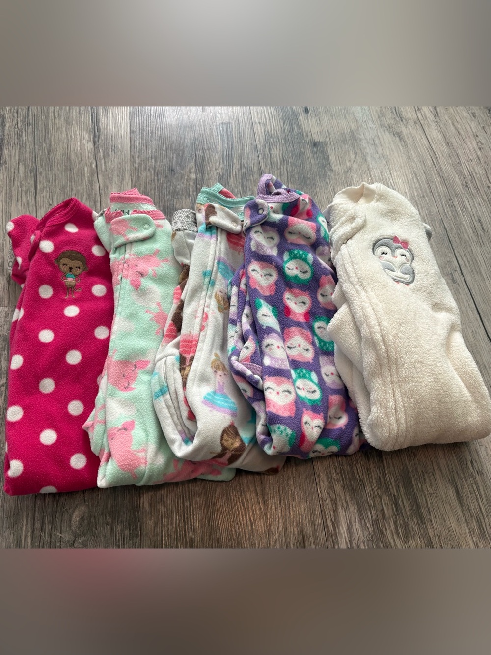 6-9 month fleece pj bundle